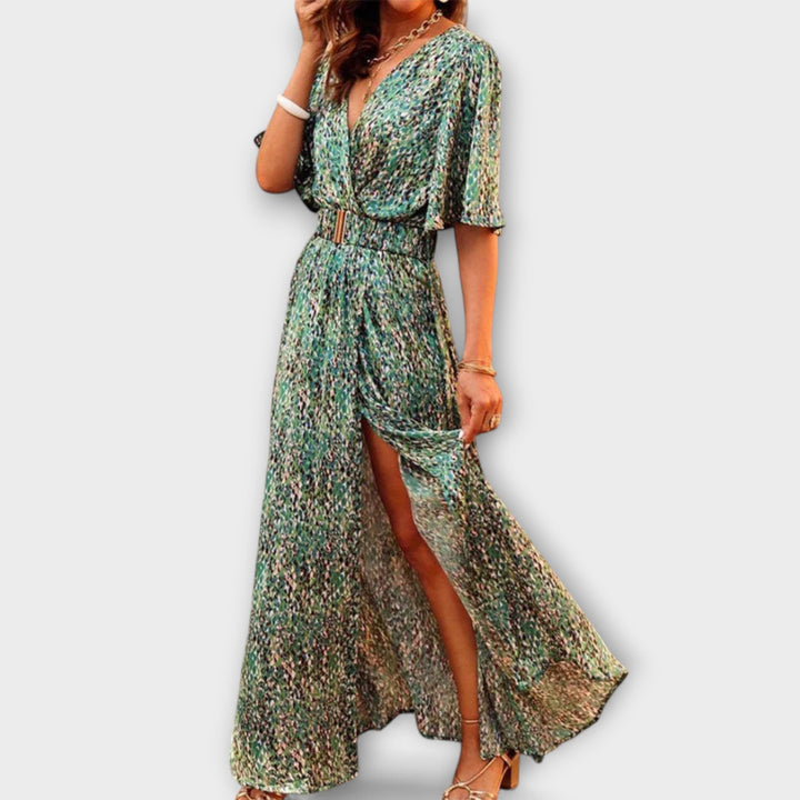 Dorothy - Bohemian V-Neck Maxi Dress