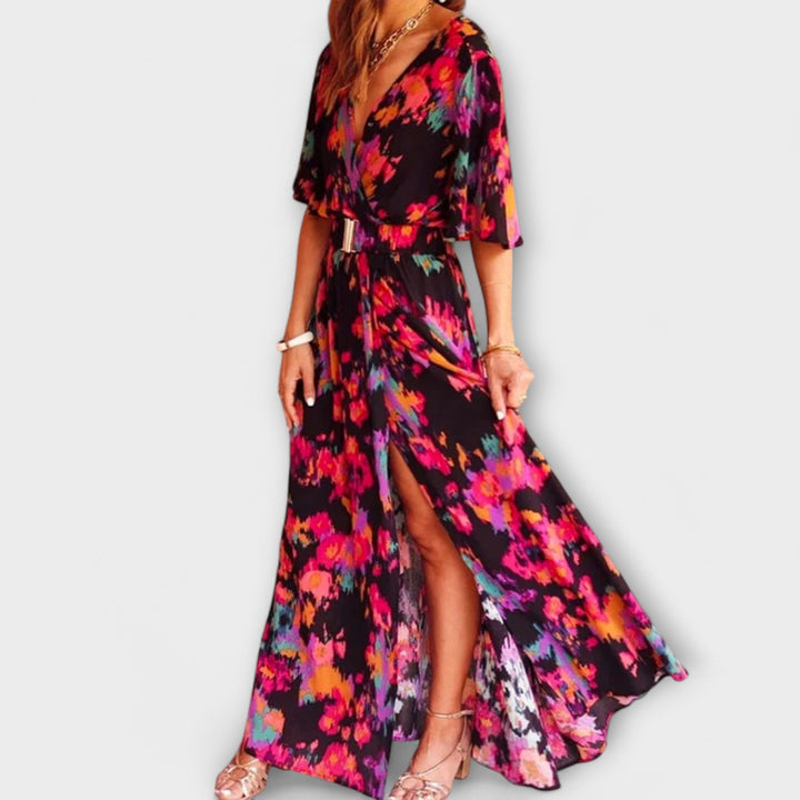 Dorothy - Bohemian V-Neck Maxi Dress