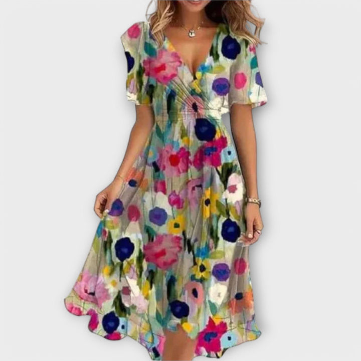 Annegret - Ladies' Dress with V-Neck